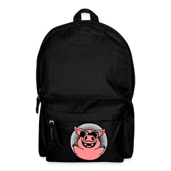 Circle Cool Sunglasses Pig - Backpack - black - Front