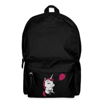 Happy Balloon Unicorn Comic - Backpack - black - Front