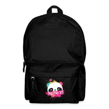 Master '23 Motto mit Panda - Uni Abschluss 2023 - Rucksack - Schwarz - Vorne