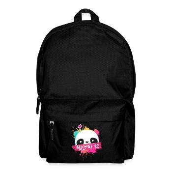 Master '22 Motto with Panda - University Degree 2022 - Backpack - black - Front