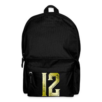 12 Symbole numérique - Sac à dos - noir - Devant