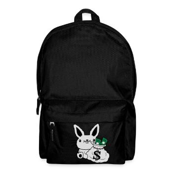 Rich Money Bag Billets de banque de lapin de Pâques - Sac à dos - noir - Devant