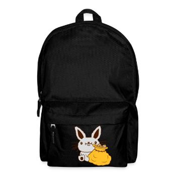 Lapin de Pâques grand sac d’oeufs - Sac à dos - noir - Devant