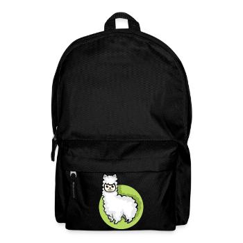 Alpaca icon animal cute sheep cartoon comic icon - Backpack - black - Front