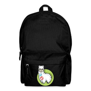 alpaca xmas balls christmas llama symbol alpaca - Backpack - black - Front