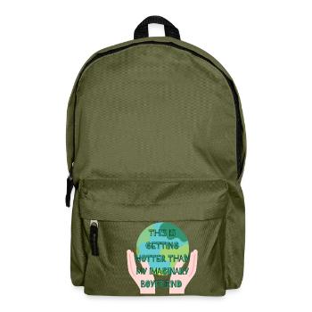 Stop global warming - Backpack - olive green - Front