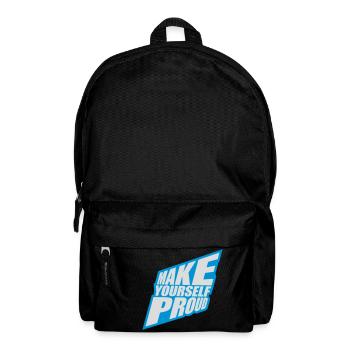 make yourself proud Zitat - Rucksack - Schwarz - Vorne