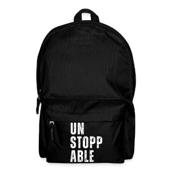 Unstoppable Fitness Motivation Unstoppable Sports - Backpack - black - Front