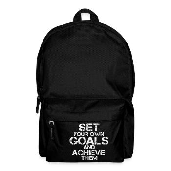 Set your own Goals - Rucksack - Schwarz - Vorne