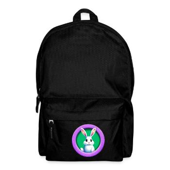 Lila Kreis Osterhase - Rucksack - Schwarz - Vorne