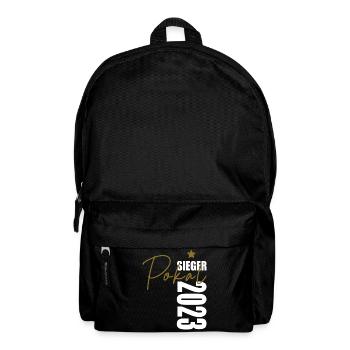 Pokalsieger 2023 - Rucksack - Schwarz - Vorne