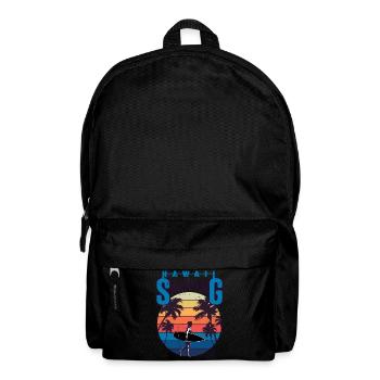 hawaii surfing summertime beach - Backpack - black - Front