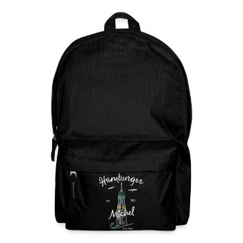 Hamburger Michel, Kirchturm, Germany - Backpack - black - Front