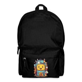 Joli sac de dessin animé école - Sac à dos - noir - Devant