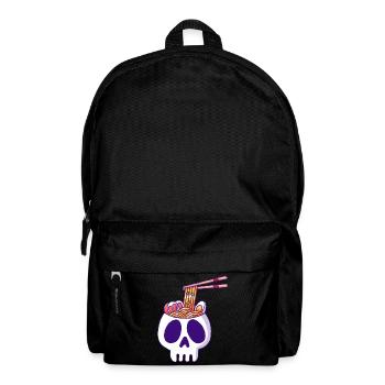 Schädel und Nudeln - Rucksack - Schwarz - Vorne