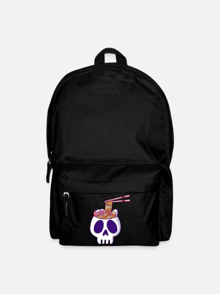 Crâne et nouilles - Sac à dos - noir