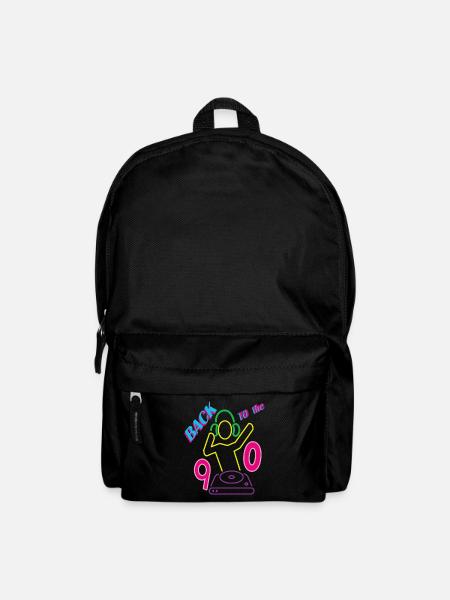Back to the 90s mit DJ - Rucksack - Schwarz