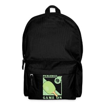 Pickleball Spieler - Rucksack - Schwarz - Vorne