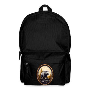 Brown bear - Backpack - black - Front