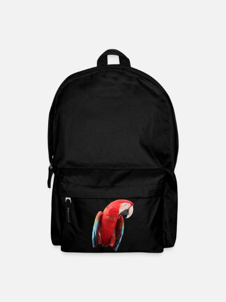 Papageien Vogel T-shirt Geschenk - Rucksack - Schwarz