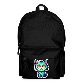 Illustration de chat mignon - Sac à dos - noir - Devant