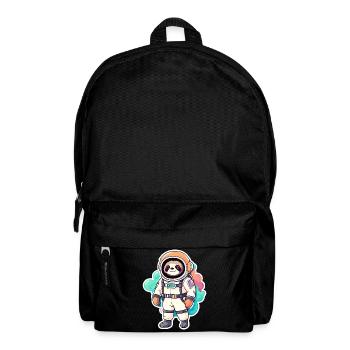Faultier Astronaut Illustration - Rucksack - Schwarz - Vorne