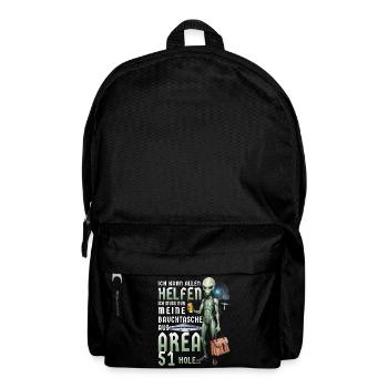 Funny Alien - Backpack - black - Front