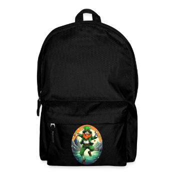 St. Patrick's Day Shamrock Dancing - Backpack - black - Front