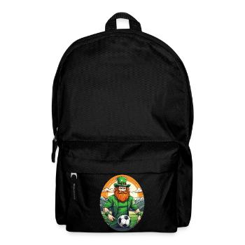 St. Patrick's Day Kleeblatt Fußball - Rucksack - Schwarz - Vorne