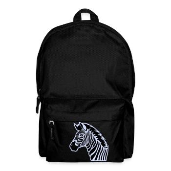zebra - Rucksack - Schwarz - Vorne
