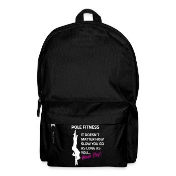 Pole Dance Sayings Learn to Dance Silhouette Dancer - Backpack - black - Front