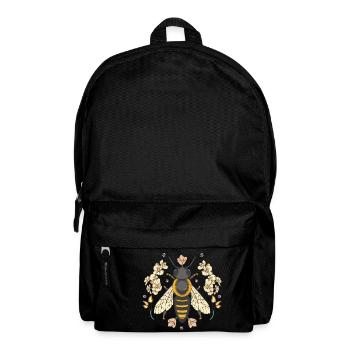 Bee Bees Insect Insects Children Child Flowers - Backpack - black - Front