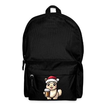 Alpaca Llama Christmas Beer Funny - Backpack - black - Front