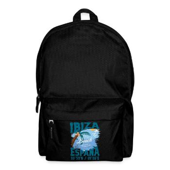 Vintage Design Beach Ibiza Spain - Backpack - black - Front