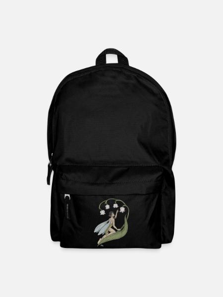 Pixie with lily of the valley - Backpack - black