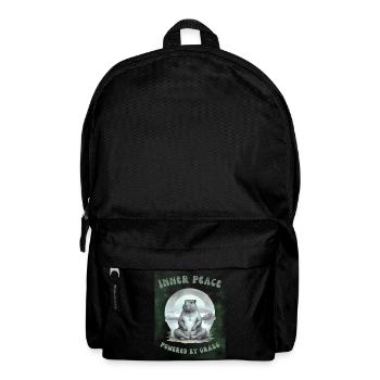 Paix intérieure – Propulsé par le design en herbe - Sac à dos - noir - Devant