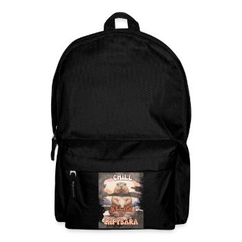 Chill Relax Capybara – Cute Calm Animal Design - Backpack - black - Front