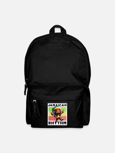 Jamaican Rhythm Motiv - Rucksack - Schwarz