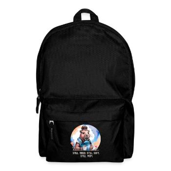 Still Tired. Still Soft. Still Mom. New Mom Design - Backpack - black - Front