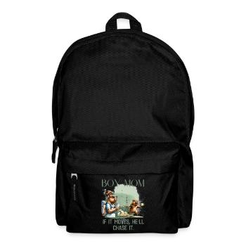 Boy Mom – If It Moves, He’ll Chase It - Rucksack - Schwarz - Vorne
