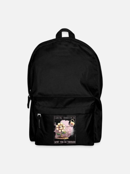 Flower of Healing – Gentle &amp; Strong - Backpack - black