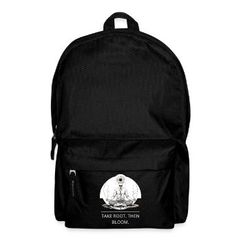 Root Meditation Flower Mandala - Backpack - black - Front