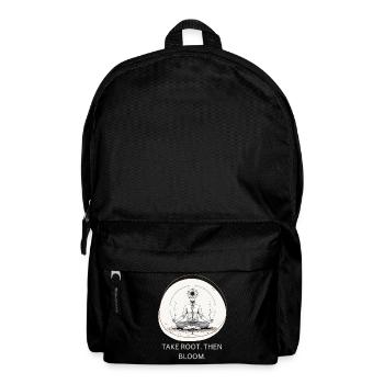 Blumen-Meditiation mit Wurzelverbindung - Rucksack - Schwarz - Vorne
