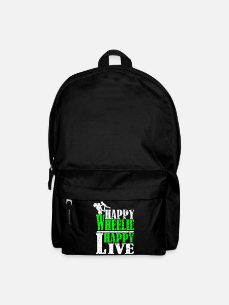 Wheelie Motif - Backpack - black