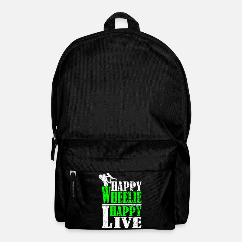 Wheelie Motif - Backpack - black