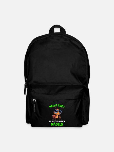 Garten Keine Zeit ich muss zu meinen Mädels Ameise - Rucksack - Schwarz