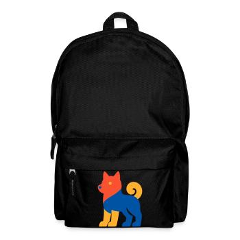 Pop Art Dog - Rucksack - Schwarz - Vorne
