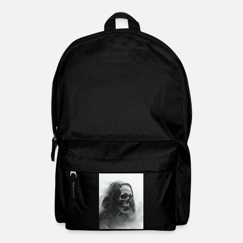 Dunkler Totenschädel im Nebel - Rucksack - Schwarz