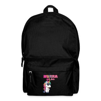 Einhorn Geburtstag  - Rucksack - Schwarz - Vorne