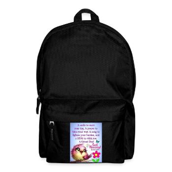 Morning Bird Joy - Backpack - black - Front
